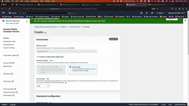 Run docker container in AWS ECS using AWS cli and ECS cli
