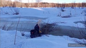 зимняя рыбалка на р.Антроп приток р.Кондома.