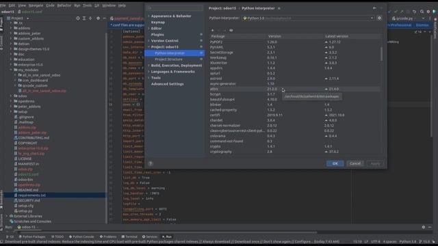 How To Install Python Packages From Pycharm | Odoo 15 Tutorials ...