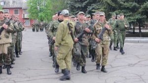 Первая Славянская Бригада: подготовка к церемонии вручения боевого знамени