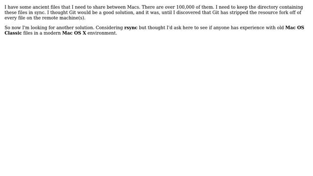 Apple: Git vs rsync when resource fork must be preserved (2 Solutions!!) смотреть онлайн