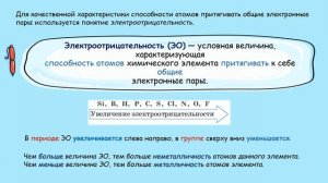 Химическая связь. Тема 31. Ковалентная полярная связь