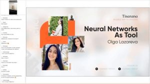 Tisarana Neural Networks As Tool: Olga Lazareva 18.11