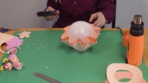 Мастер класс. Светильник из фоамирана. Юлия Братчикова.