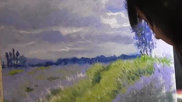 Копия картины Клода Моне, полный видеоурок ,художник Фания Сахарова 1