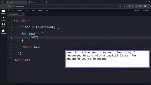 Vanilla JavaScript Module - Revealing Module Pattern [TIPS]