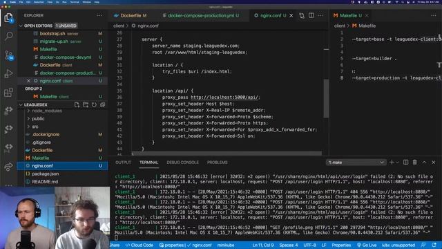 Configuring nginx for PERN App docker compose! [DevOps Office Hours Ep. 06 -- Featuring Donny Roufs смотреть онлайн