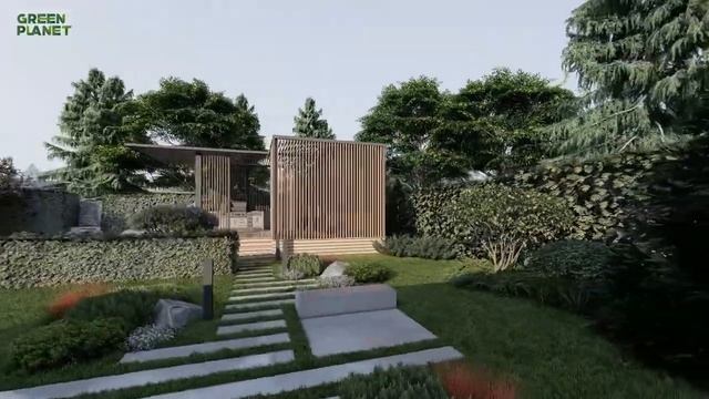 Green Planet. Пятница. Дневная визуализация ландшафтного проекта