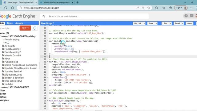 Calculate Land Surface Temperature Using Google Earth Engine || Time Series Analysis || MODIS || LS смотреть онлайн