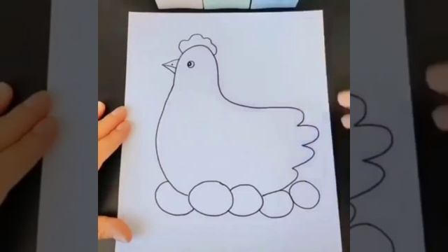 Быстро рисуем курицу. смотреть онлайн