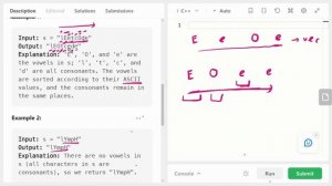 Sort Vowels in a String | Leetcode 2785 | BiWeekly 109