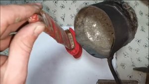 Охотничий нож из мехпилы (сталь P6M5). Making a hunting knife from sawblade.