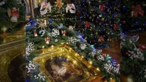 Храмовая флористика. Рождество Христово. Украшение собора.