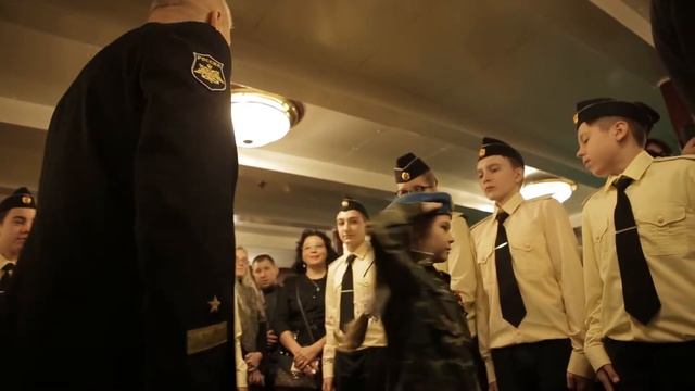 Посвящение в кадеты. Первый кадетский класс школы №121
