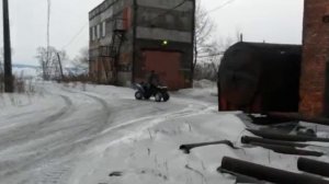 Самодельный полноприводный квадроцикл из ВАЗ 2109 с Новокузнецка Зима 2