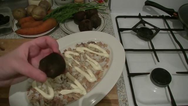 Салат Лисья шубка. Постное новогоднее меню