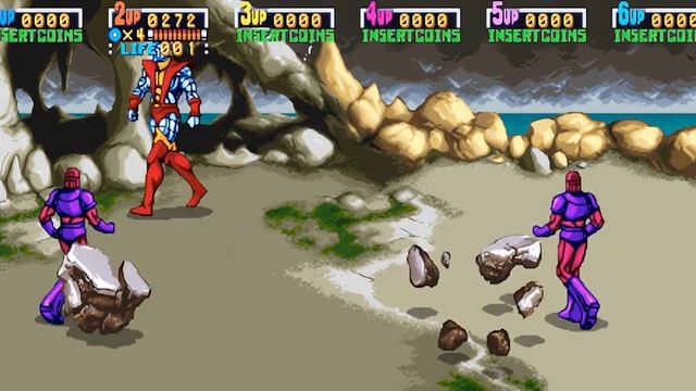 X-Men Colossus 6P Cabinet Longplay (Arcade) / 4K