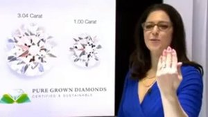 Крупнейший в мире искусственный алмаз