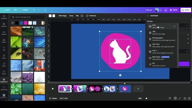 CANVA SPECIAL REQUEST! Gradient background within the cat silhouette, A question from Kat Childs смотреть онлайн