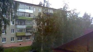 Сильный ливень и гроза в Миньяре