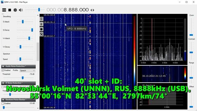 27.08.2022 18:41UTC, [air, sw], Новосибирский и Самарский Волметы (метео), 8888кГц.