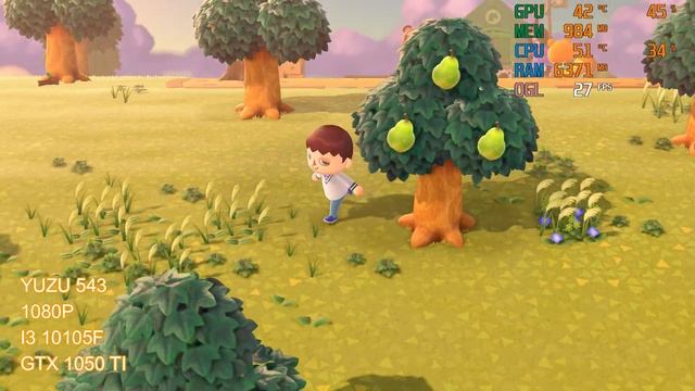 YUZU - ANIMAL CROSSING : NEW HORIZONS - i3 10105F / GTX 1050 TI [ GAMEPLAY / BENCHMARK ] смотреть онлайн