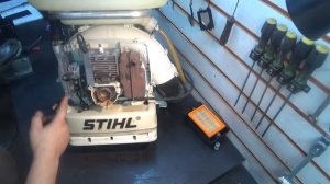 Поиск холостого хода на  Stihl SR 420