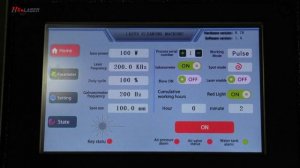 100 Вт Мини портативная импульсная лазерная машина для очистки