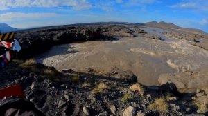 Lava riding, River Crossing and nasty Sand Tracks on F905 in Iceland on a Honda Dominator 650 / Ep.