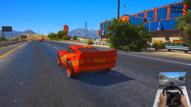 Street Race Crazy Cars McQueen VS Boost Snot Rod Wingo Ferrari The King Finn McMissile & Friends смотреть онлайн