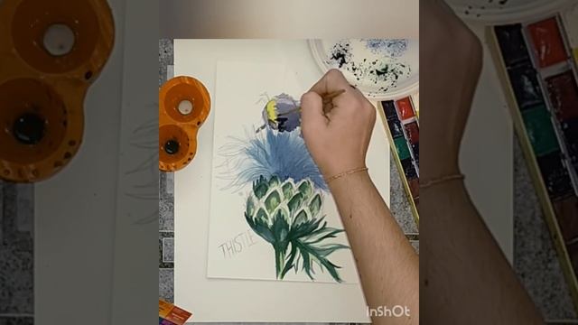 Рисуем ботаник-скетчинг "пчела на цветке" смотреть онлайн