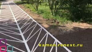 каменный ковер во дворе