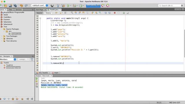 Programación Java - Colecciones - List, ArrayList, LinkedList смотреть онлайн
