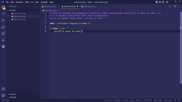 Ejercicios Python #1 - Condicionales if, else y elif | Python desde cero