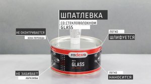 Как работает шпатлевка со стекловолокном GLASS RADEX