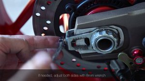 Ducati Monster 821 | Chain Adjustment