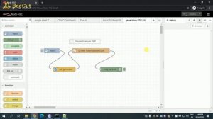 NODE RED | SIMPLE STEPS TO  GENERATE PDF FILE