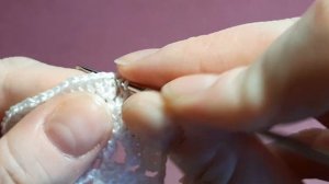 Маленькая новогодняя салфетка крючком. Мастер класс.