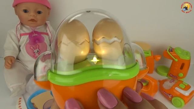 Играем, кормим пупсика Baby Детский игровой набор бытовой техники  Обзор игрушки Play set toys kids