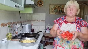 Заготовка вишни на зиму. Приготовила обед.