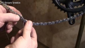 Как быстро снять замок  с велосипедной цепи.