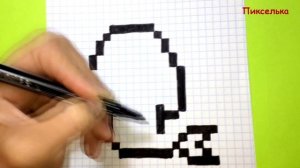 Как Рисовать Русалку по Клеточкам ♥ Рисунки по Клеточкам