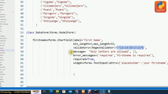 WEB DESIGN USING PYTHON AND DJANGO (Django crispy form with python backend form validation)