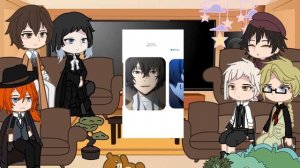 Bsd react to Dazai | Bungo Stray dogs gacha club