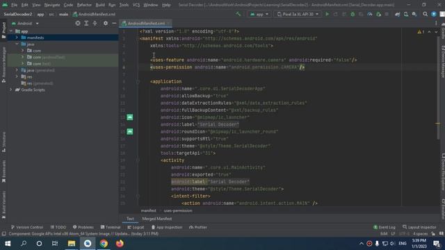 133 Add Permissions in manifest смотреть онлайн