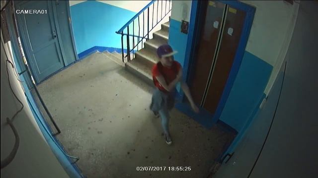 Камера в подъезде! Звонок не прошел краш тест =)) смотреть онлайн