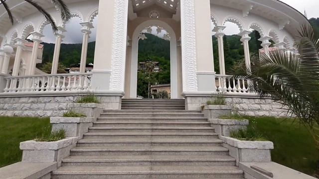 Старая Гагра. Алахадзы, Цитрусовый совхоз. Цены в кафе. Абхазия смотреть онлайн