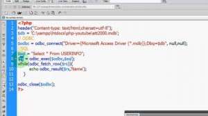 PHP Web Programming (Clip on Demand) การใช้ภาษา PHP ร่วมกับฐานข้อมูล MS Access (PHP connect Access)