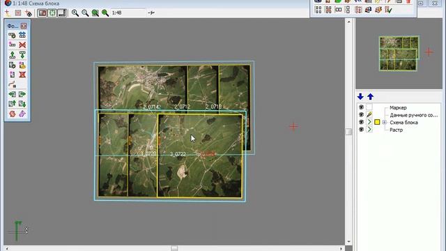 Создание накидного монтажа «вручную» PHOTOMOD 5 смотреть онлайн