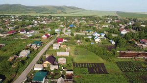 Алтай. Полет над  селом Антоньевка